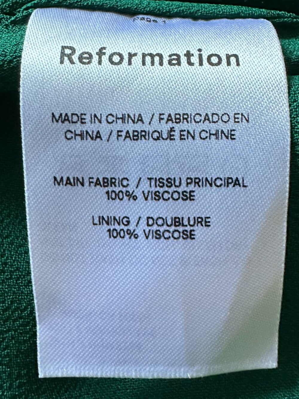 Reformation Juliette Midi Dress Emerald Green 2 - Picture 6 of 9